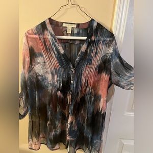 Sheer like casual top size medium